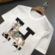 HERMES Men's Short Sleeve T-shirt 2022 New Hermes that seems to be bright spring and summer HERMES Men's Short Sleeve T-shirt 2022 New Hermes that seems to be bright spring and summer