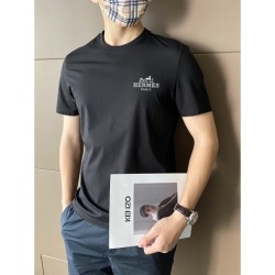 2022SS Short-sleeved T-shirt Item with high expectations HERMES Hermes