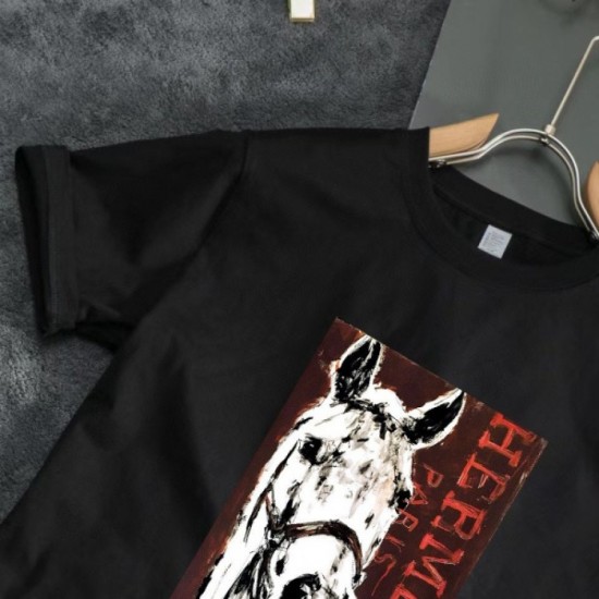 2022SS Short-sleeved T-shirt Popular brand HERMES Hermes 2022SS Short-sleeved T-shirt Popular brand HERMES Hermes