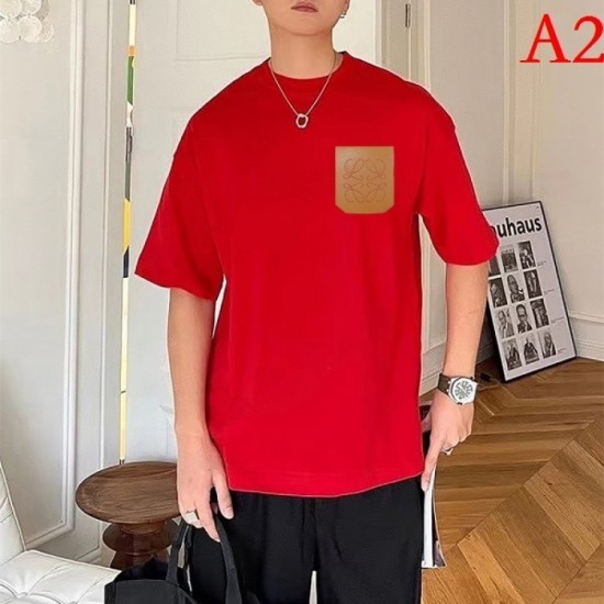 LOEWE Men's Short Sleeve T-shirt 2022 New Loewe with a neat feeling LOEWE Men's Short Sleeve T-shirt 2022 New Loewe with a neat feeling