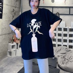 2022SS Very easy to incorporate LOEWE Men's and women's short-sleeved T-shirt