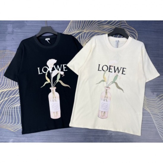 2022SS Very easy to incorporate LOEWE Men's and women's short-sleeved T-shirt 2022SS Very easy to incorporate LOEWE Men's and women's short-sleeved T-shirt