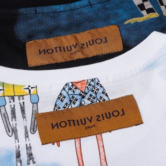LOUIS VUITTON Men's Short Sleeve T-shirt 2022 New Sophisticated Impression Louis Vuitton LOUIS VUITTON Men's Short Sleeve T-shirt 2022 New Sophisticated Impression Louis Vuitton