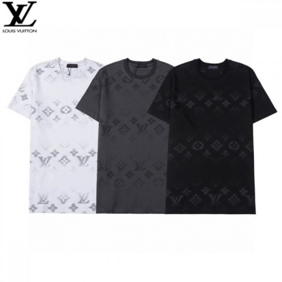 LOUIS VUITTON Men's Short Sleeve T-shirt 2022 New Eye-catching 1st Louis Vuitton LOUIS VUITTON Men's Short Sleeve T-shirt 2022 New Eye-catching 1st Louis Vuitton