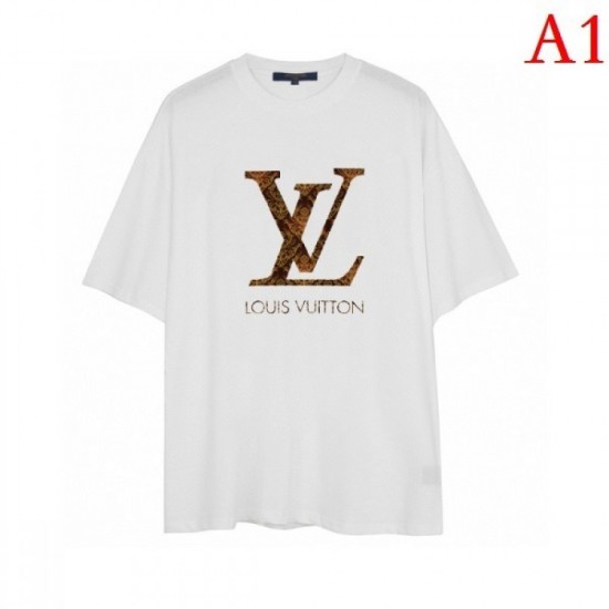 LOUIS VUITTON Men's short-sleeved T-shirt 2022 New charm Louis Vuitton LOUIS VUITTON Men's short-sleeved T-shirt 2022 New charm Louis Vuitton