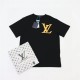 LOUIS VUITTON Men's Short Sleeve T-shirt 2022 New Celebrity Wear Louis Vuitton LOUIS VUITTON Men's Short Sleeve T-shirt 2022 New Celebrity Wear Louis Vuitton