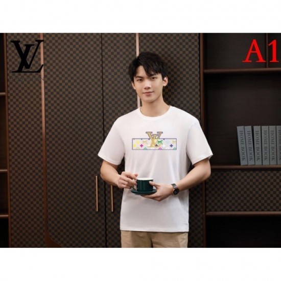 LOUIS VUITTON Men's Short Sleeve T-shirt 2022 New Eternal Classic Louis Vuitton LOUIS VUITTON Men's Short Sleeve T-shirt 2022 New Eternal Classic Louis Vuitton