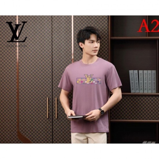 LOUIS VUITTON Men's Short Sleeve T-shirt 2022 New Eternal Classic Louis Vuitton LOUIS VUITTON Men's Short Sleeve T-shirt 2022 New Eternal Classic Louis Vuitton