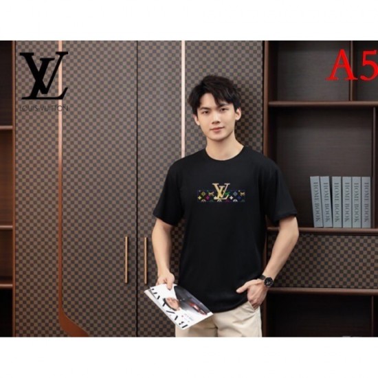 LOUIS VUITTON Men's Short Sleeve T-shirt 2022 New Eternal Classic Louis Vuitton LOUIS VUITTON Men's Short Sleeve T-shirt 2022 New Eternal Classic Louis Vuitton