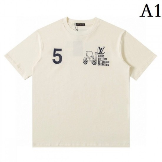 2022SS Conspicuously strong LOUIS VUITTON Louis Vuitton Men's Short Sleeve T-shirt 2022SS Conspicuously strong LOUIS VUITTON Louis Vuitton Men's Short Sleeve T-shirt