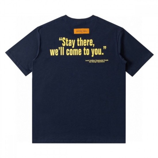 2022SS Conspicuously strong LOUIS VUITTON Louis Vuitton Men's Short Sleeve T-shirt 2022SS Conspicuously strong LOUIS VUITTON Louis Vuitton Men's Short Sleeve T-shirt