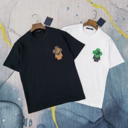 2022SS Spring-like seasonal LOUIS VUITTON Louis Vuitton men's and women's short-sleeved T-shirt