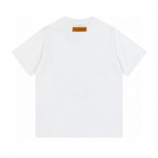 LOUIS VUITTON Louis Vuitton 2022SS men's short sleeve T-shirt lowest price guarantee LOUIS VUITTON Louis Vuitton 2022SS men's short sleeve T-shirt lowest price guarantee