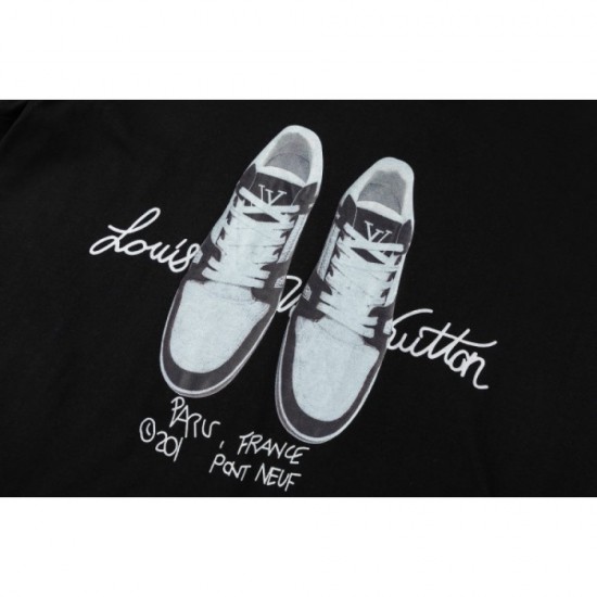 LOUIS VUITTON Louis Vuitton 2022SS men's short sleeve T-shirt lowest price guarantee LOUIS VUITTON Louis Vuitton 2022SS men's short sleeve T-shirt lowest price guarantee