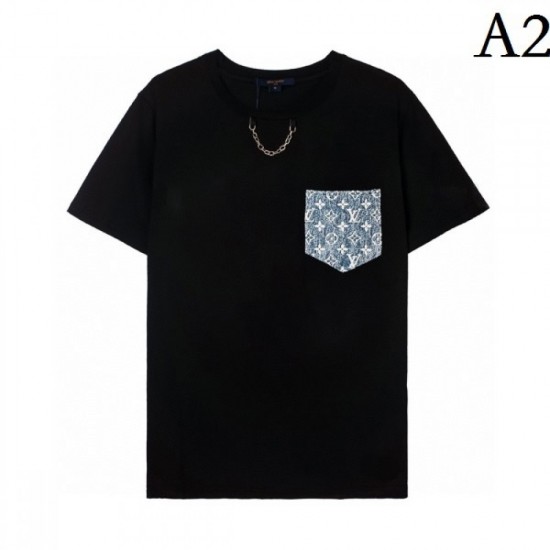 LOUIS VUITTON Louis Vuitton 2022SS men's short-sleeved T-shirt popular now LOUIS VUITTON Louis Vuitton 2022SS men's short-sleeved T-shirt popular now