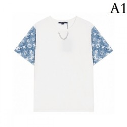 LOUIS VUITTON Louis Vuitton 2022SS men's short sleeve T-shirt topic popular item
