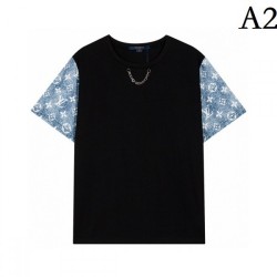 LOUIS VUITTON Louis Vuitton 2022SS men's short sleeve T-shirt topic popular item