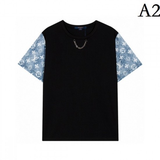 LOUIS VUITTON Louis Vuitton 2022SS men's short sleeve T-shirt topic popular item LOUIS VUITTON Louis Vuitton 2022SS men's short sleeve T-shirt topic popular item
