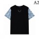LOUIS VUITTON Louis Vuitton 2022SS men's short sleeve T-shirt topic popular item LOUIS VUITTON Louis Vuitton 2022SS men's short sleeve T-shirt topic popular item