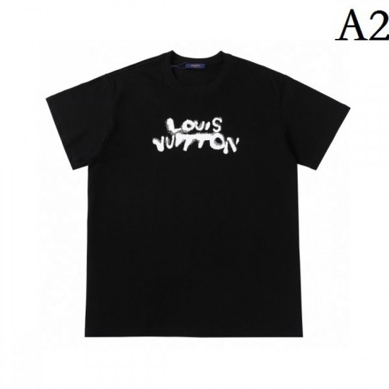 LOUIS VUITTON Louis Vuitton 2022SS men's short-sleeved T-shirt celebrity favorite LOUIS VUITTON Louis Vuitton 2022SS men's short-sleeved T-shirt celebrity favorite