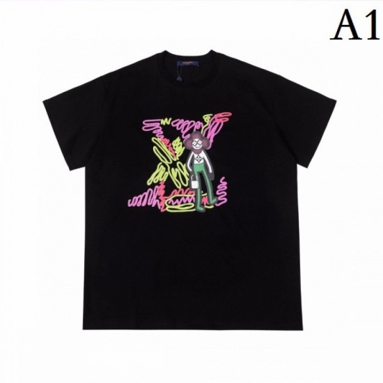 LOUIS VUITTON Louis Vuitton 2022SS men's short sleeve T-shirt best seller LOUIS VUITTON Louis Vuitton 2022SS men's short sleeve T-shirt best seller