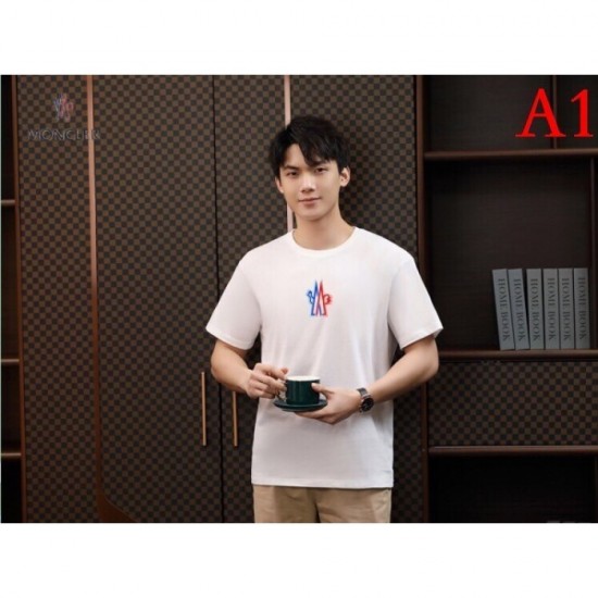 MONCLER Men's Short Sleeve T-shirt 2022 New Stress Free Moncler Multicolor Selectable MONCLER Men's Short Sleeve T-shirt 2022 New Stress Free Moncler Multicolor Selectable