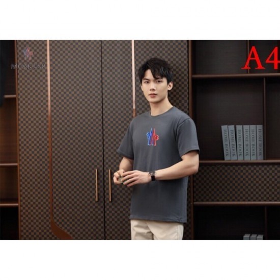 MONCLER Men's Short Sleeve T-shirt 2022 New Stress Free Moncler Multicolor Selectable MONCLER Men's Short Sleeve T-shirt 2022 New Stress Free Moncler Multicolor Selectable