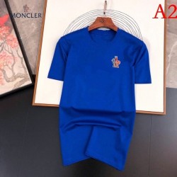 MONCLER Men's Short Sleeve T-shirt 2022 New 100% Cotton Moncler Multicolor Selectable