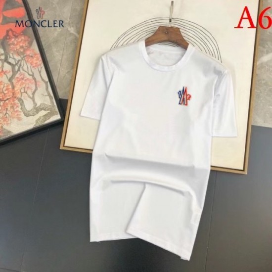 MONCLER Men's Short Sleeve T-shirt 2022 New 100% Cotton Moncler Multicolor Selectable MONCLER Men's Short Sleeve T-shirt 2022 New 100% Cotton Moncler Multicolor Selectable