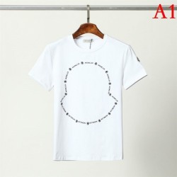 MONCLER Men's Short Sleeve T-shirt 2022 New Light Comfort Moncler Multicolor Selectable