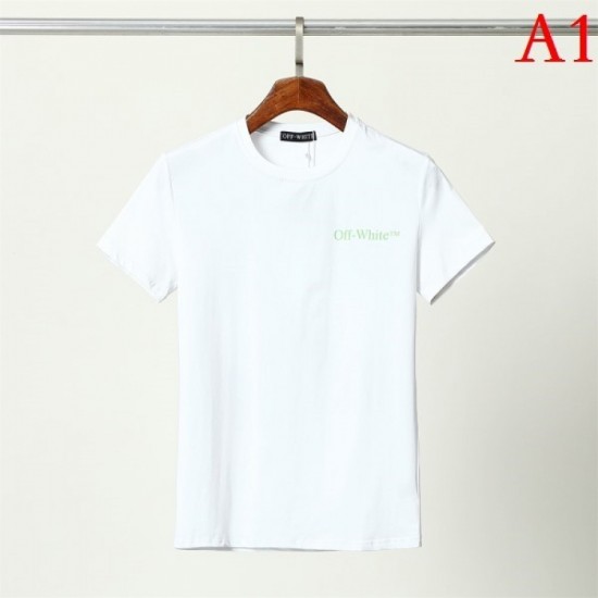 OFF-WHITE Men's Short Sleeve T-shirt 2022 New Outing Style Off-White OFF-WHITE Men's Short Sleeve T-shirt 2022 New Outing Style Off-White