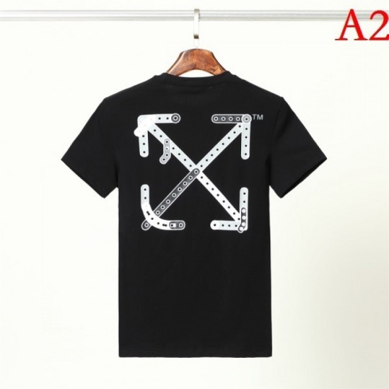 OFF-WHITE Men's Short Sleeve T-shirt 2022 New Relaxing Soaring Off-White OFF-WHITE Men's Short Sleeve T-shirt 2022 New Relaxing Soaring Off-White