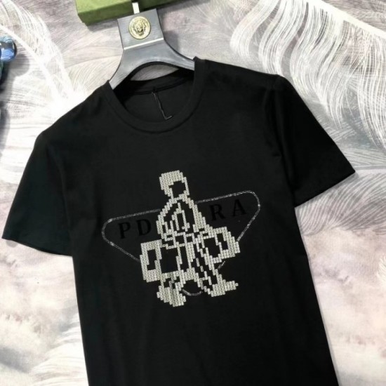 PRADA Men's Short Sleeve T-shirt 2022 New Very popular Prada PRADA Men's Short Sleeve T-shirt 2022 New Very popular Prada
