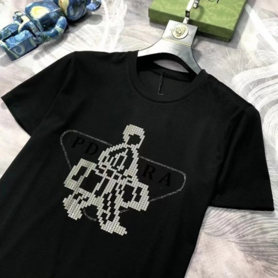PRADA Men's Short Sleeve T-shirt 2022 New Very popular Prada PRADA Men's Short Sleeve T-shirt 2022 New Very popular Prada