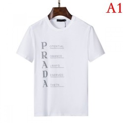 PRADA Men's Short Sleeve T-shirt 2022 New Soft Comfort Prada