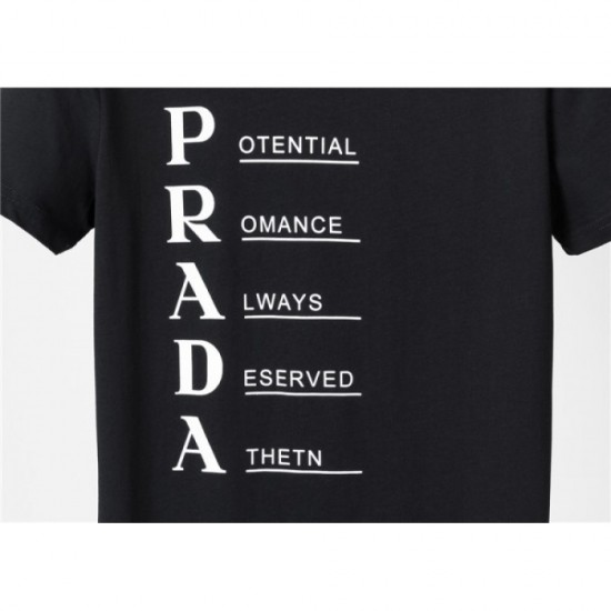 PRADA Men's Short Sleeve T-shirt 2022 New Soft Comfort Prada PRADA Men's Short Sleeve T-shirt 2022 New Soft Comfort Prada