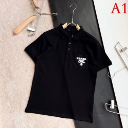 PRADA Men's short-sleeved T-shirt 2022 New Moderate casual feeling Prada