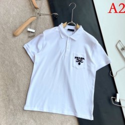 PRADA Men's short-sleeved T-shirt 2022 New Moderate casual feeling Prada