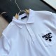 PRADA Men's short-sleeved T-shirt 2022 New Moderate casual feeling Prada PRADA Men's short-sleeved T-shirt 2022 New Moderate casual feeling Prada