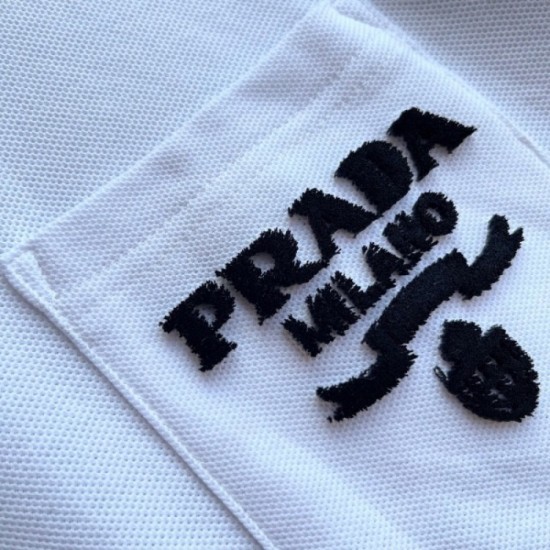 PRADA Men's short-sleeved T-shirt 2022 New Moderate casual feeling Prada PRADA Men's short-sleeved T-shirt 2022 New Moderate casual feeling Prada