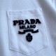 PRADA Men's short-sleeved T-shirt 2022 New Moderate casual feeling Prada PRADA Men's short-sleeved T-shirt 2022 New Moderate casual feeling Prada