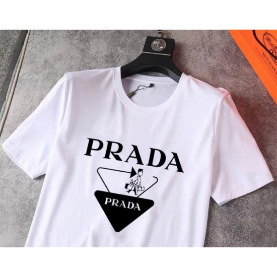 PRADA Men's Short Sleeve T-shirt 2022 New Cool Image Prada PRADA Men's Short Sleeve T-shirt 2022 New Cool Image Prada