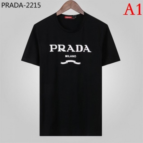 PRADA Men's Short Sleeve T-shirt 2022 New Durability is perfect Prada PRADA Men's Short Sleeve T-shirt 2022 New Durability is perfect Prada