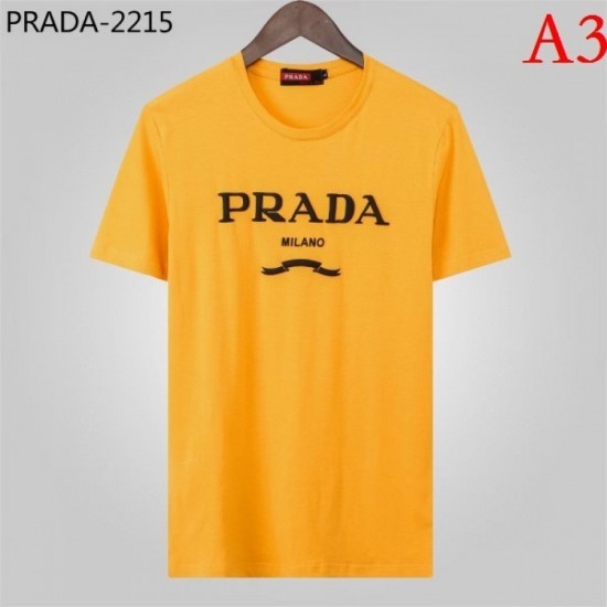 PRADA Men's Short Sleeve T-shirt 2022 New Durability is perfect Prada PRADA Men's Short Sleeve T-shirt 2022 New Durability is perfect Prada
