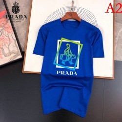 PRADA Men's short-sleeved T-shirt 2022 New sizes available Prada