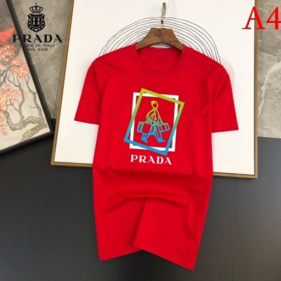 PRADA Men's short-sleeved T-shirt 2022 New sizes available Prada PRADA Men's short-sleeved T-shirt 2022 New sizes available Prada