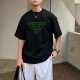 PRADA Men's Short Sleeve T-shirt 2022 New Soft texture Prada PRADA Men's Short Sleeve T-shirt 2022 New Soft texture Prada