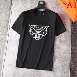 PRADA Men's Short Sleeve T-shirt 2022 New High Quality Cotton Prada