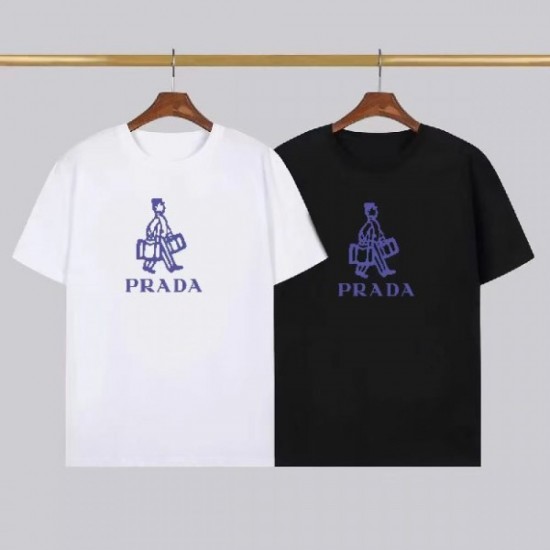 PRADA Prada 2022SS men's short-sleeved T-shirt now discounted for a limited time PRADA Prada 2022SS men's short-sleeved T-shirt now discounted for a limited time