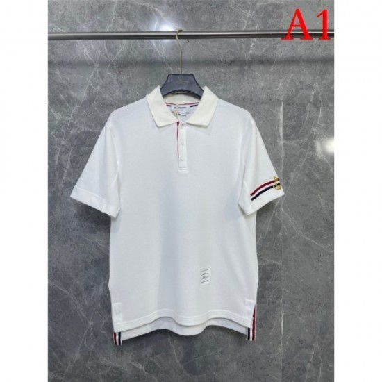 THOM BROWNE Men's Short Sleeve T-shirt 2022 New Cool Cute Thom Browne THOM BROWNE Men's Short Sleeve T-shirt 2022 New Cool Cute Thom Browne